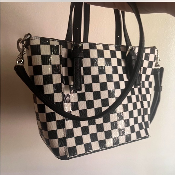 Guess Mini Checkered Handbag - Picture 3 of 4